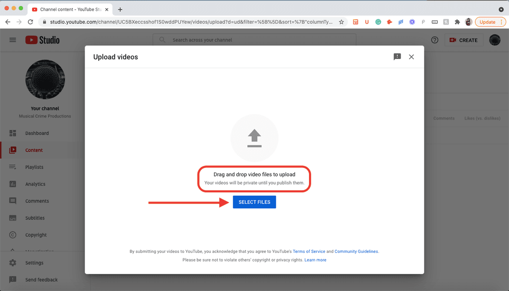 How to Upload a Video to YouTube Step 4