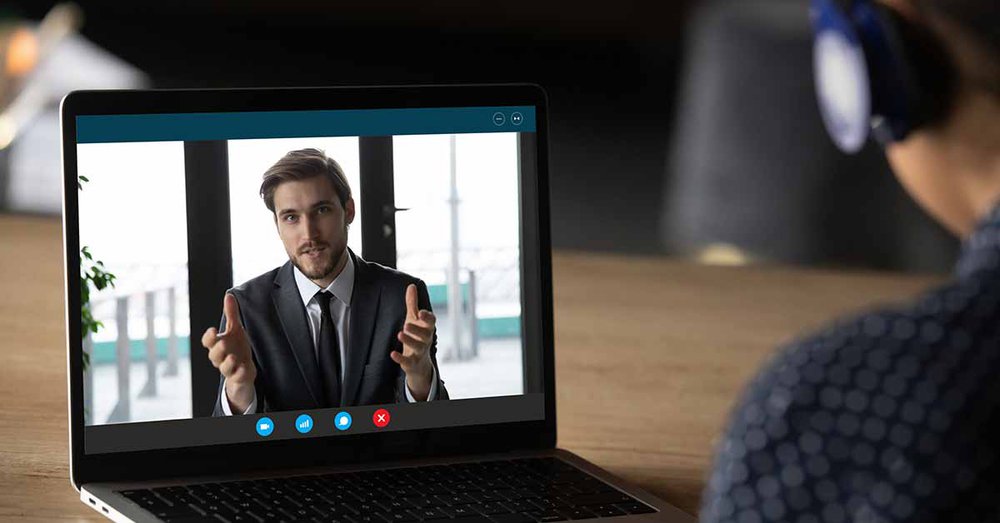 remote interview video podcast