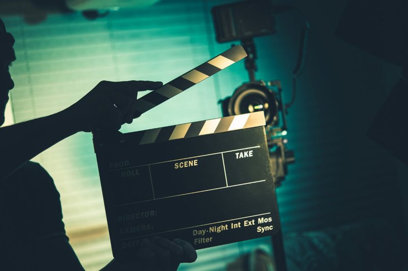video production services, clapper board