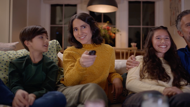 3D motion graphics video highlighting Vizio smart TV interface and game night experience.