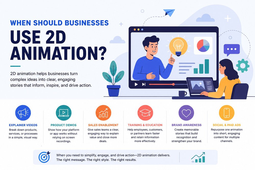 When businesses should use 2D animation?