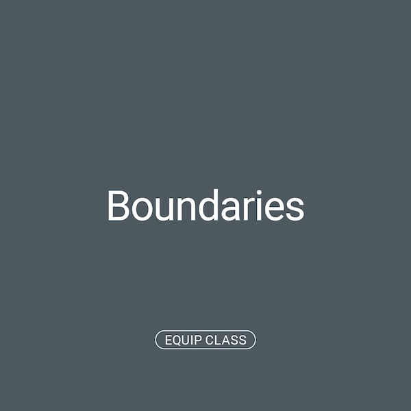 Equip Class: Boundaries