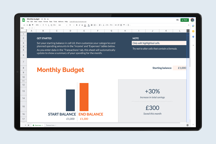 Google Workspace’s Google Sheets has a gesture that allows you to easily create graphs and charts.