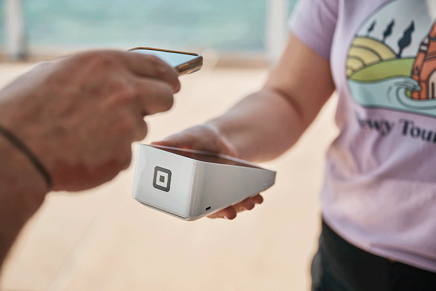 An image series of products to help with creating a remote work setup, including laptop stands, keyboards and mice, diaries and notebooks, charging cables and a POS machine.