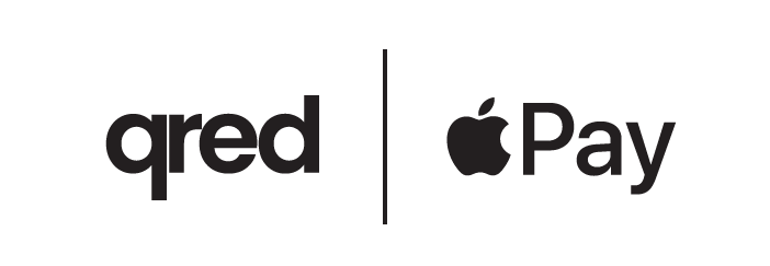 Qred logo och Apple Pay