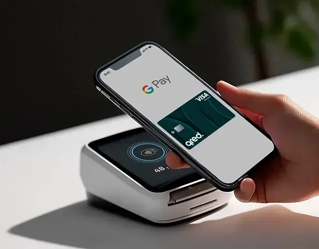 En nöjd sparare som har sparkonto fast hos Qred bank