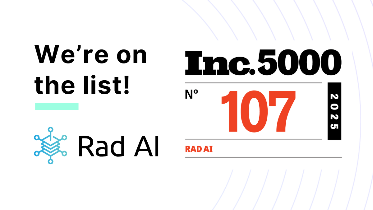 Rad AI Ranks No. 107 on the 2025 Inc. 5000 List of America’s Fastest-Growing Private Companies