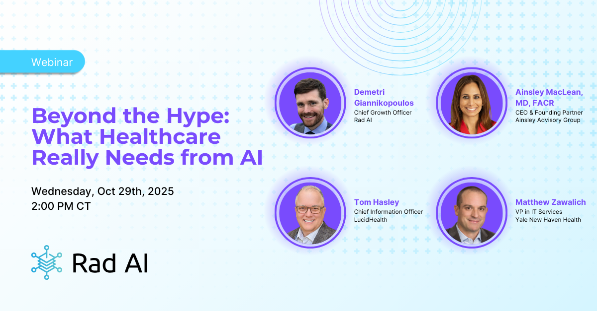 Beyond the Hype: What Healthcare Really Needs from AI