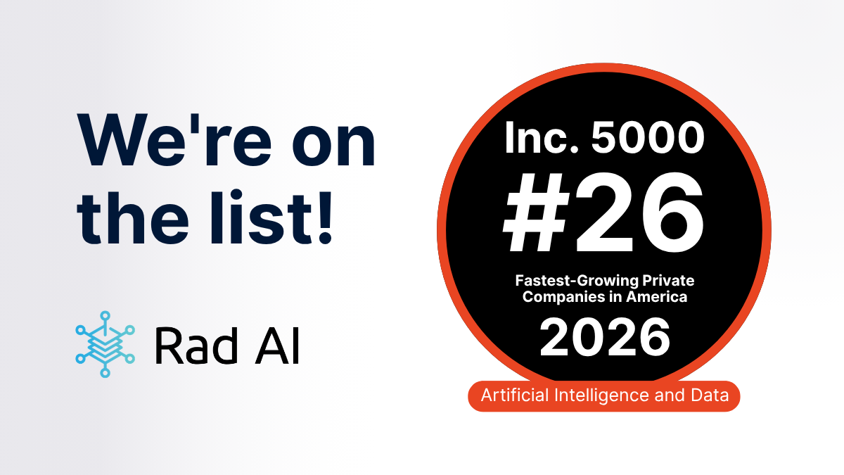 Rad AI Named One of America’s Fastest-Growing Private Companies for Second Consecutive Year
