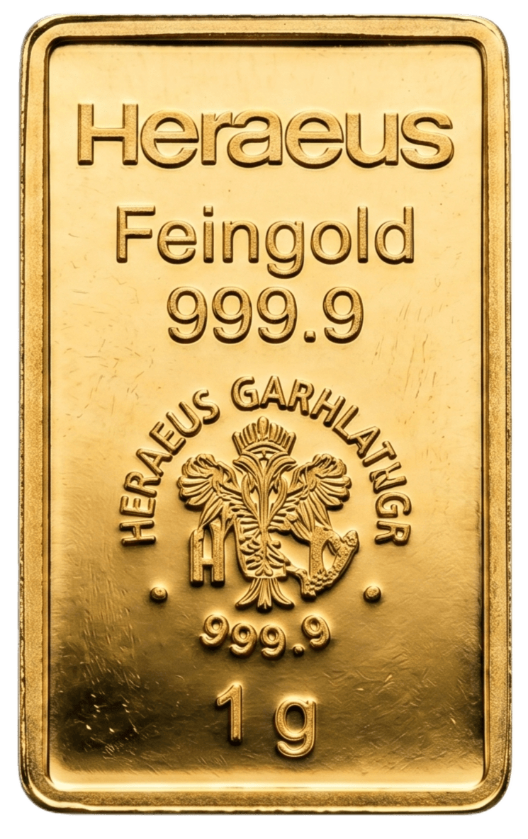 Tokenised gold bar — redeemable for physical gold