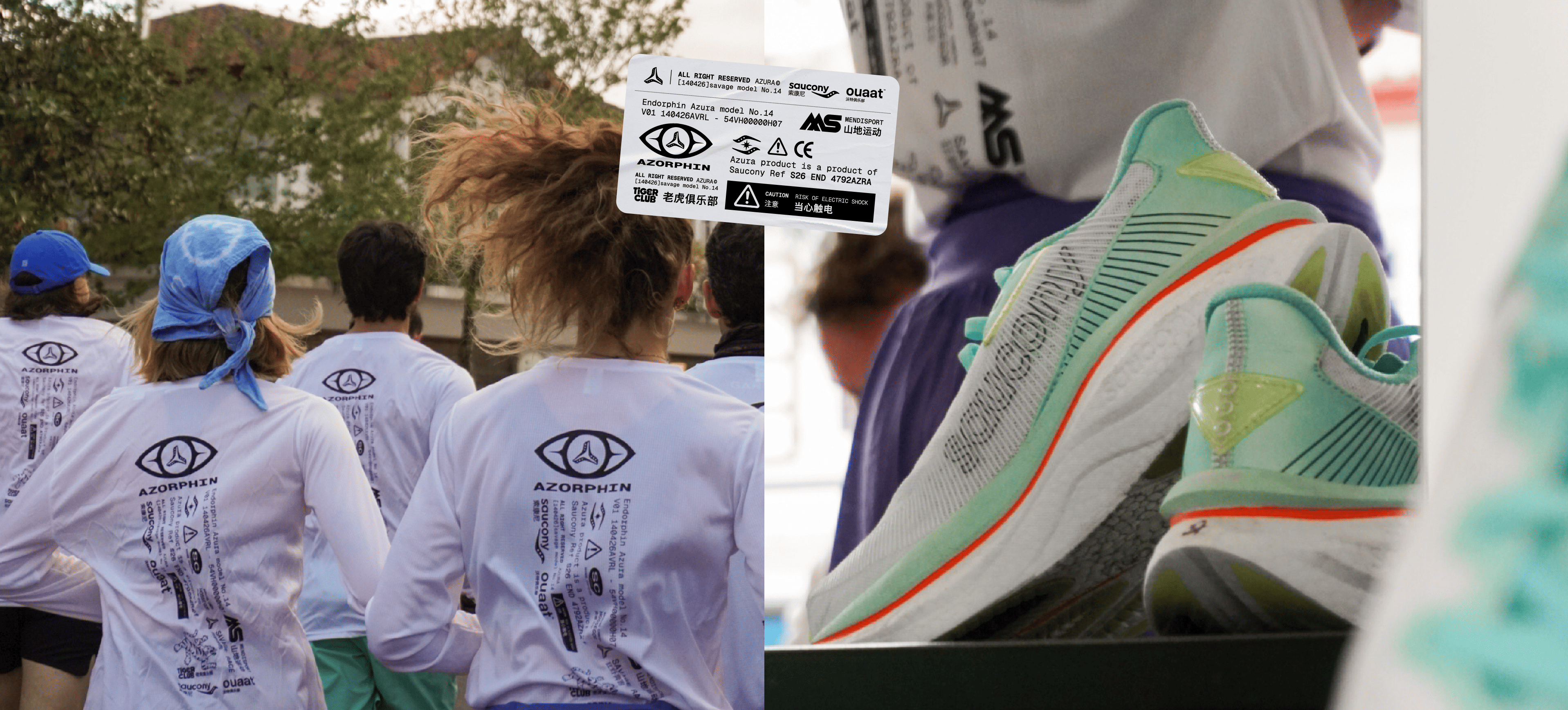 photographie d'ambiance de l'éventent Ouaat x Saucony