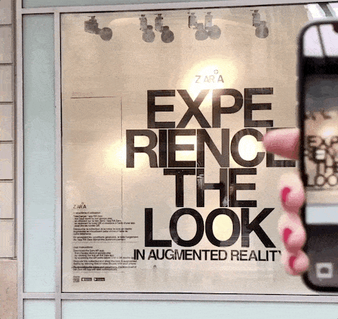 Zara's app used in store for extra information about their clothes