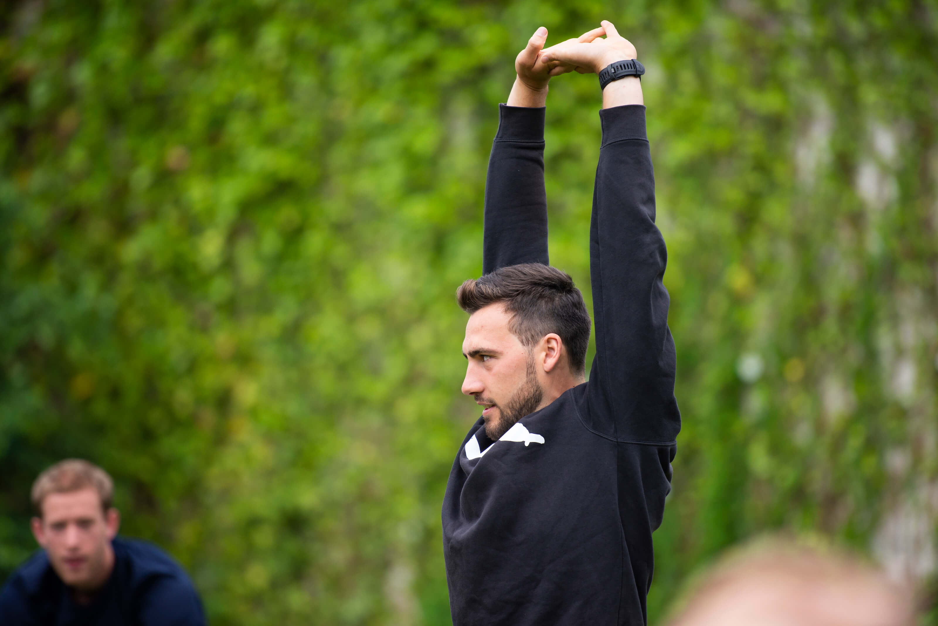 Morning boot camp at the Summer Academy