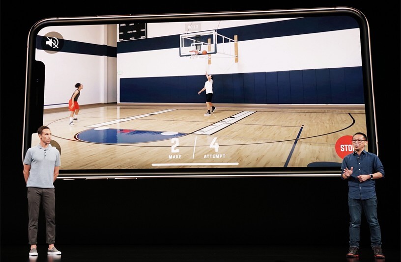Steve Nash and David Lee discuss HomeCourt on stage.