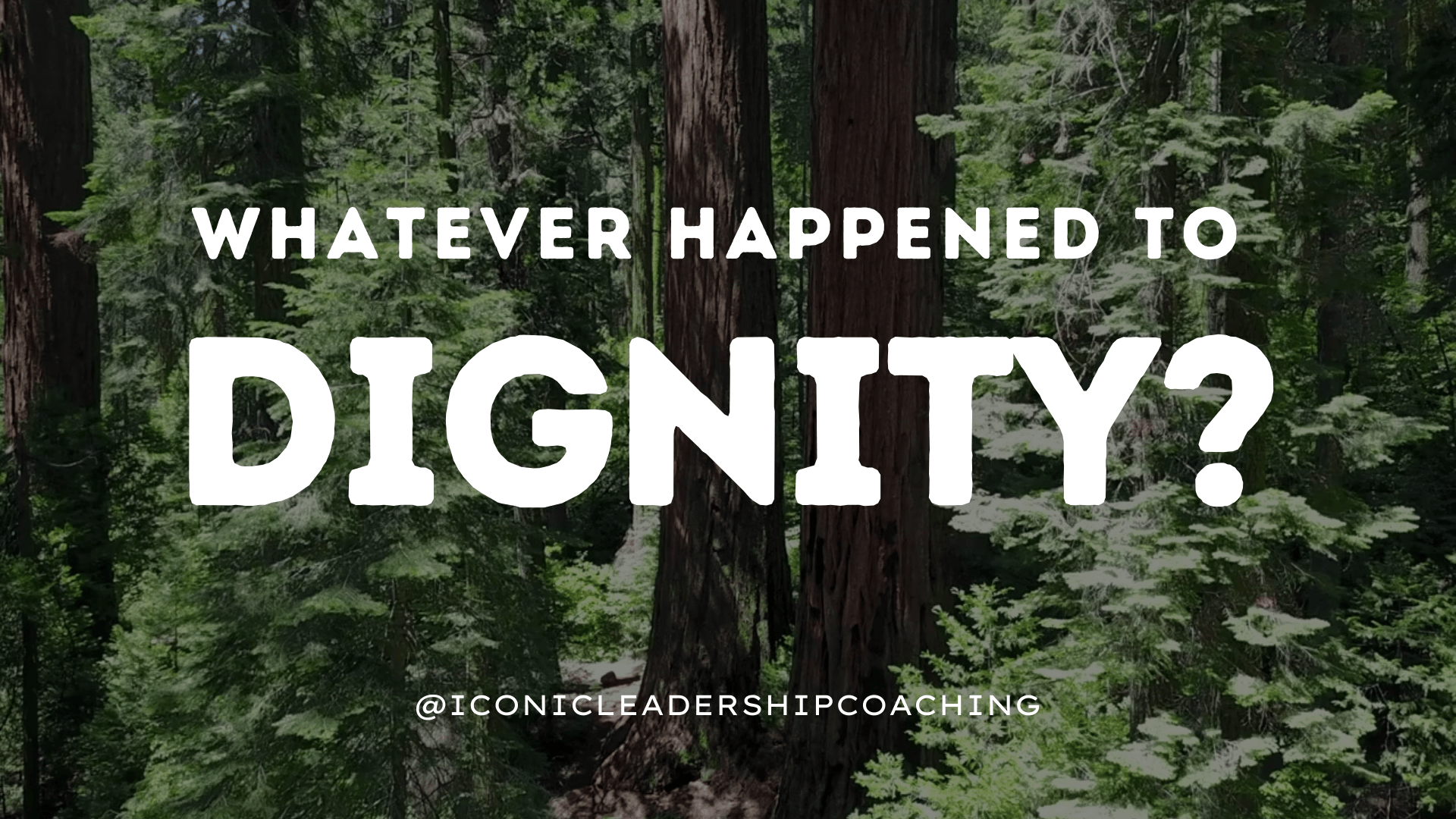 Wow. What happened to dignity in our workplaces? 