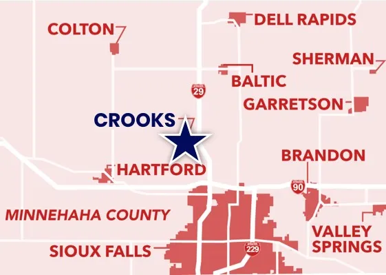 Crooks area map