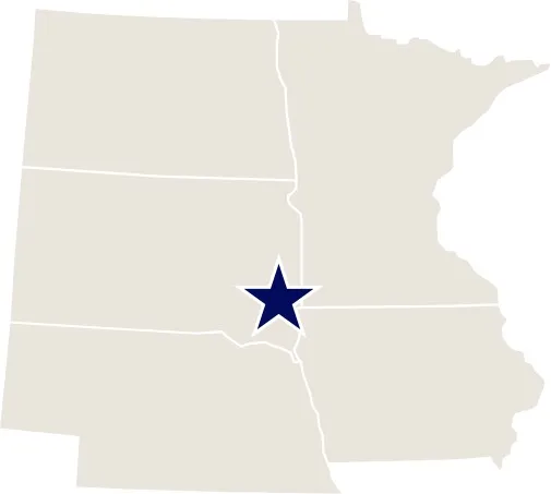 Crooks South Dakota state map