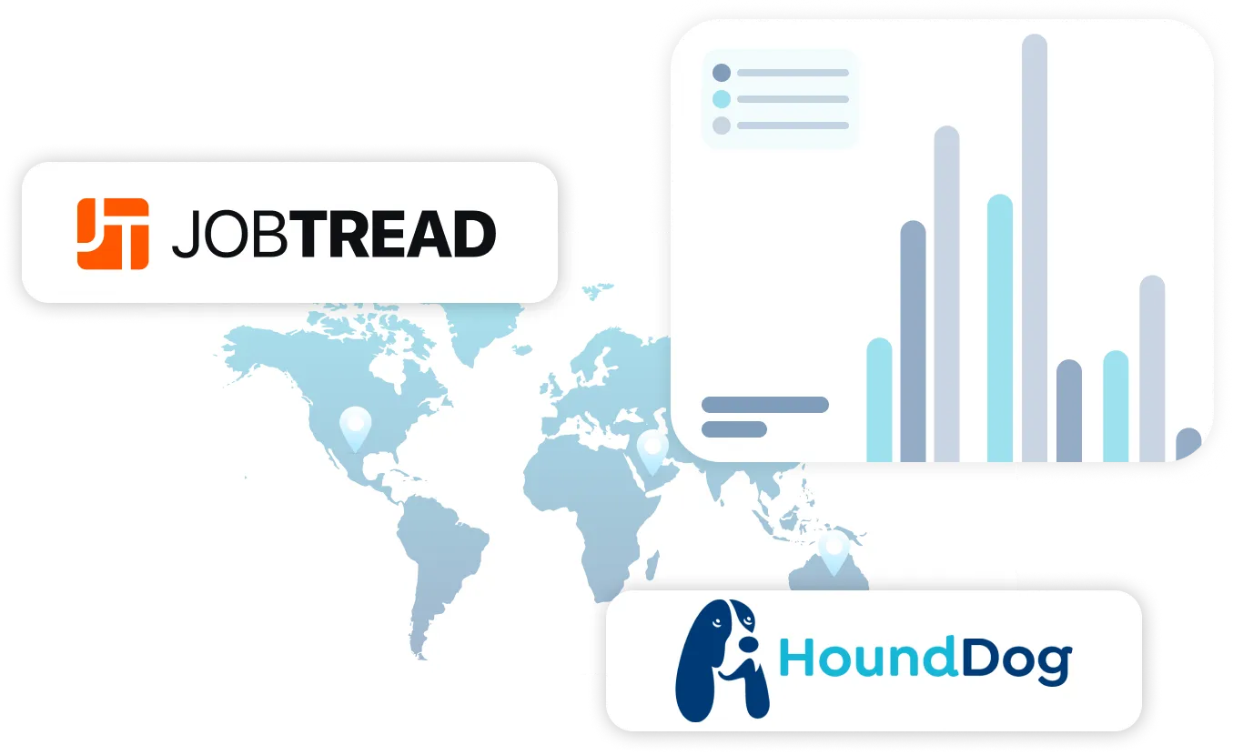 JobTread and HoundDog integration illustration