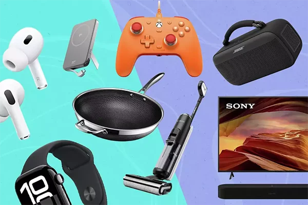 A collage of items