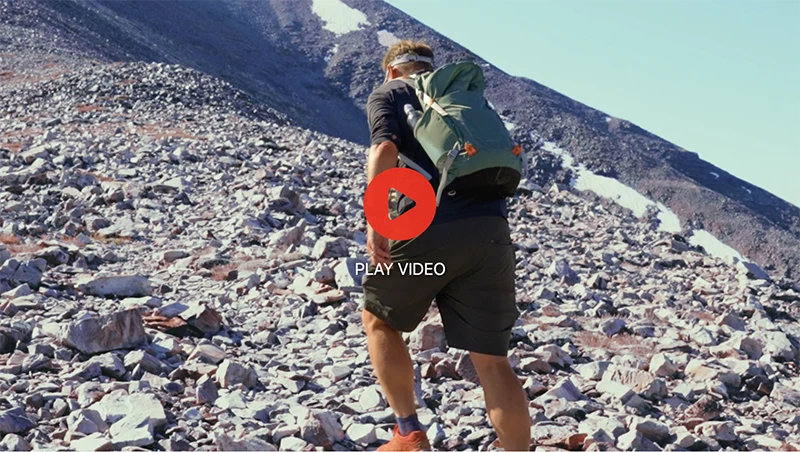 A man hiking.