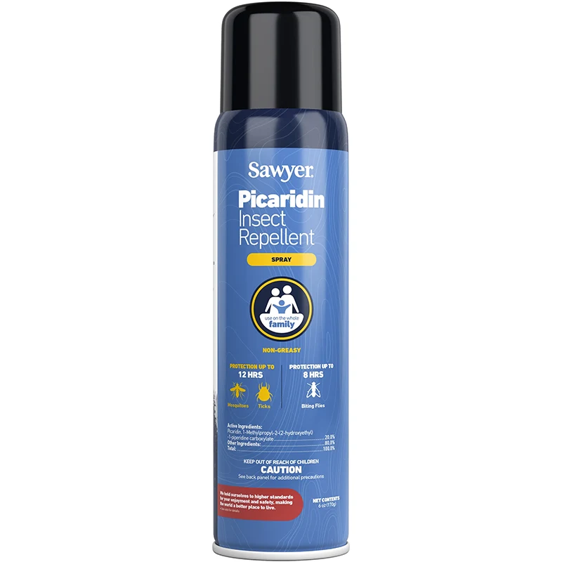 An aerosol spray can of picaridin