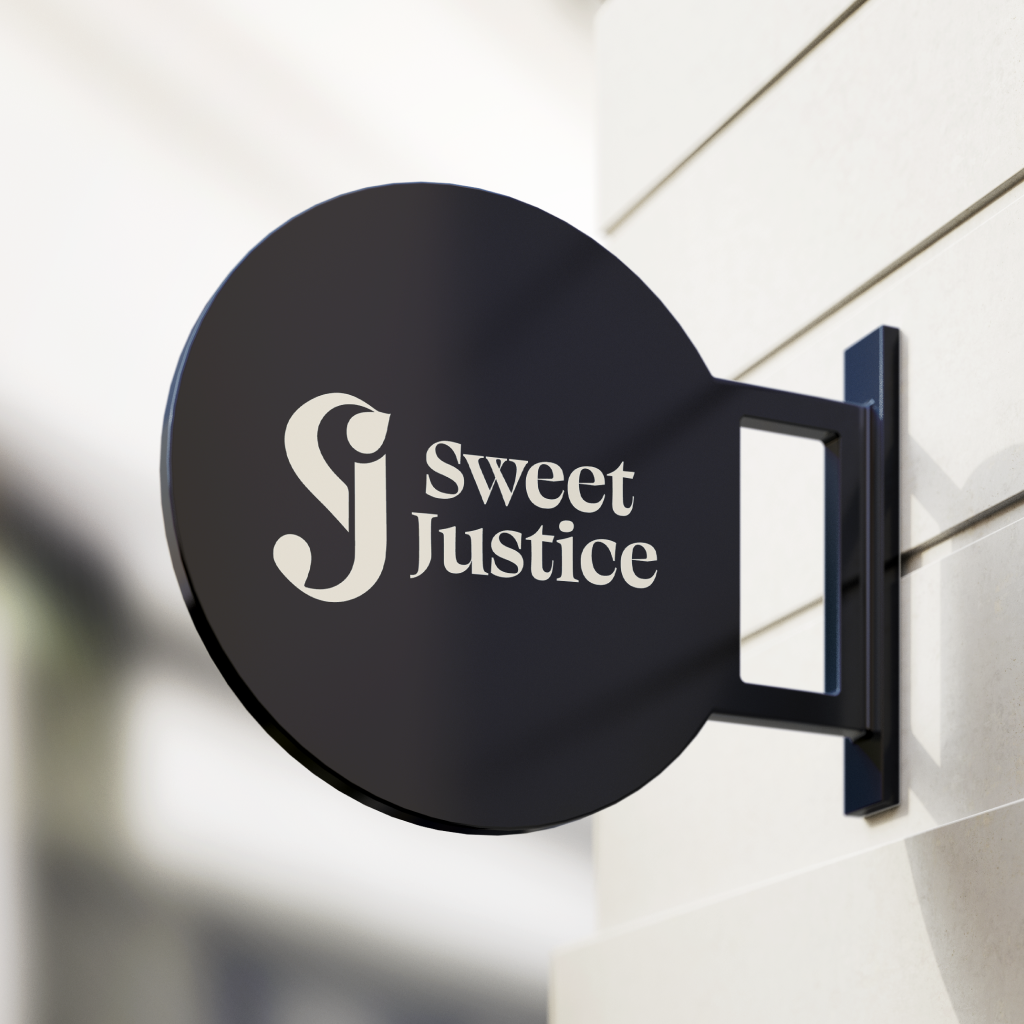 Sweet Justice store sign