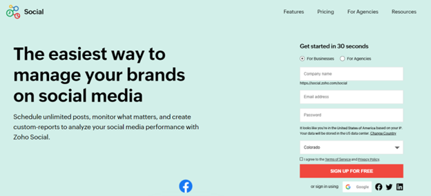 Zoho Social