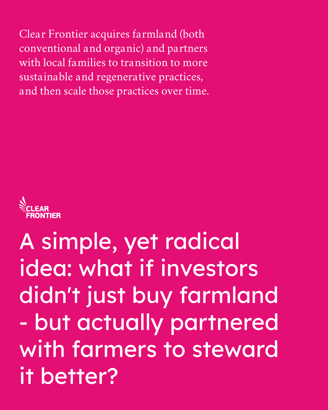 Clear Frontier Mission