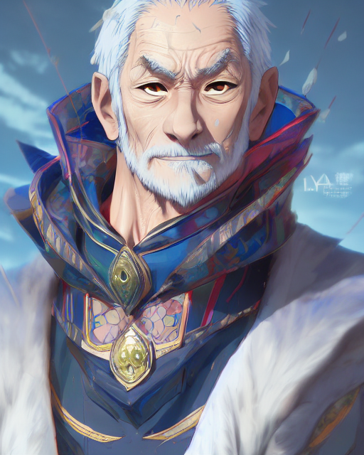 Ai generated images of an elderly male