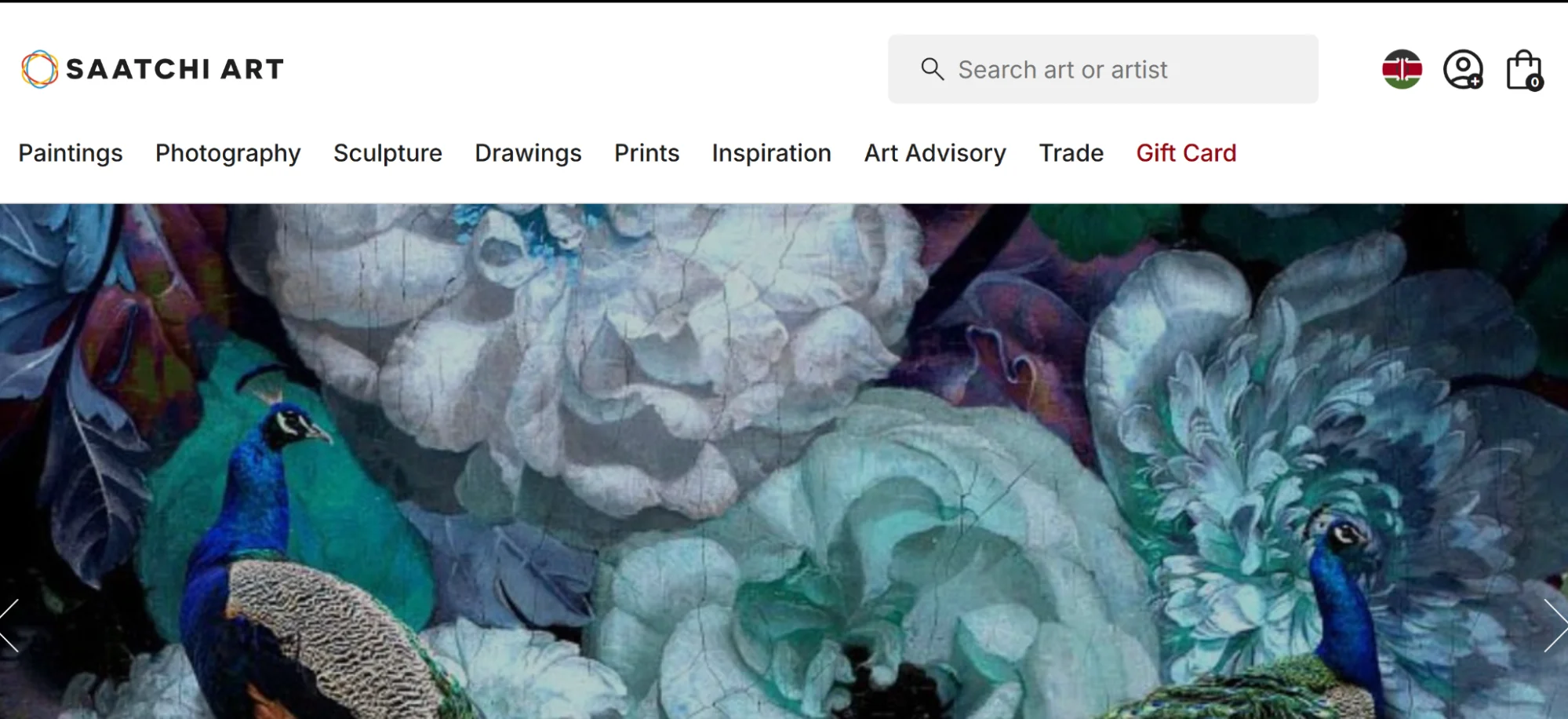 Saatchi Art Homepage