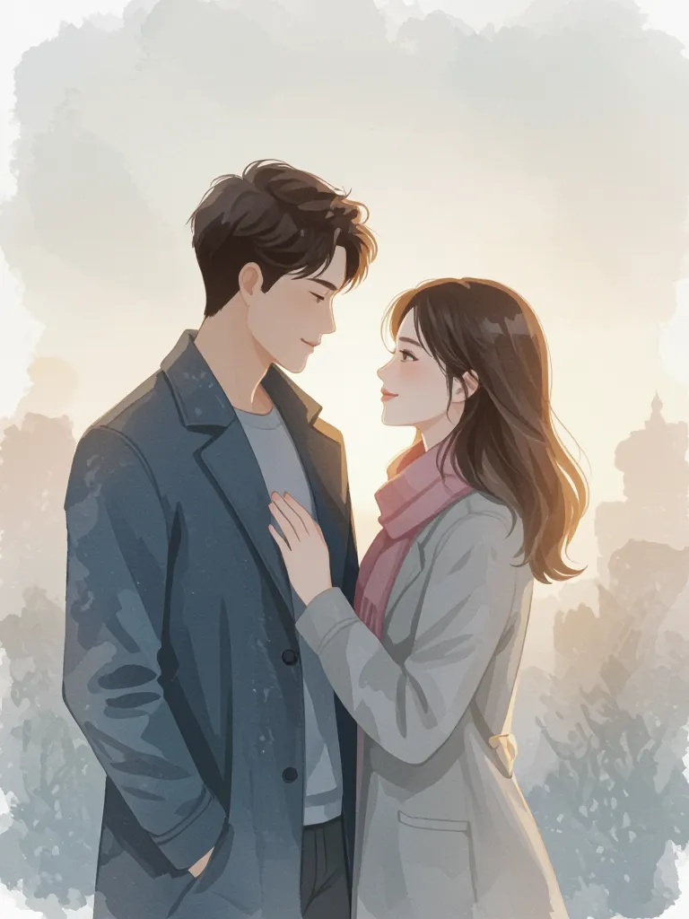 reference consistency kept, watercolor illustration style, soft brush blends, pastel color palette, hand painted texture, subtle grain, dreamy atmosphere, clean silhouette, artistic shading