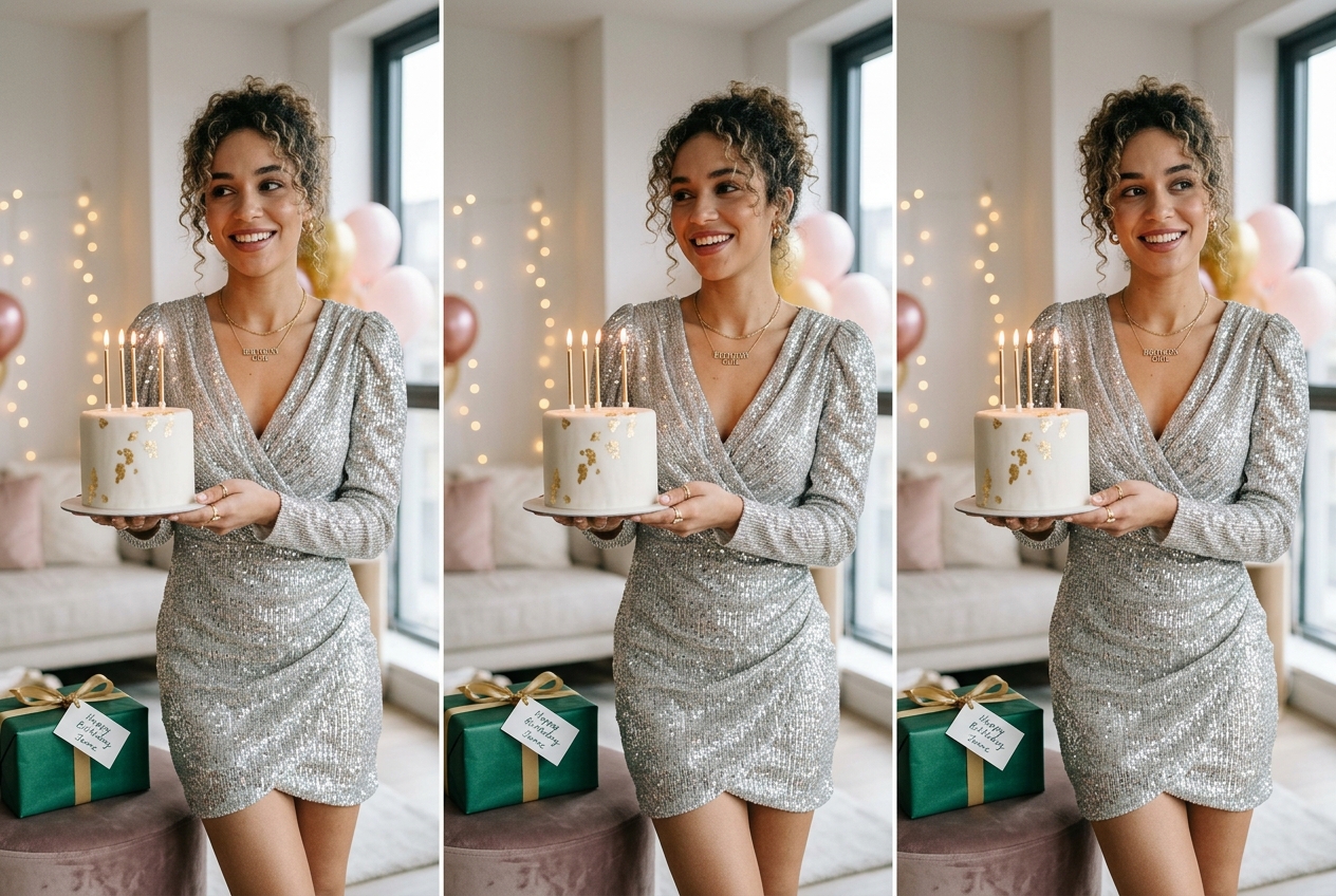 TikTok carousel cover concept for the birthday AI trend