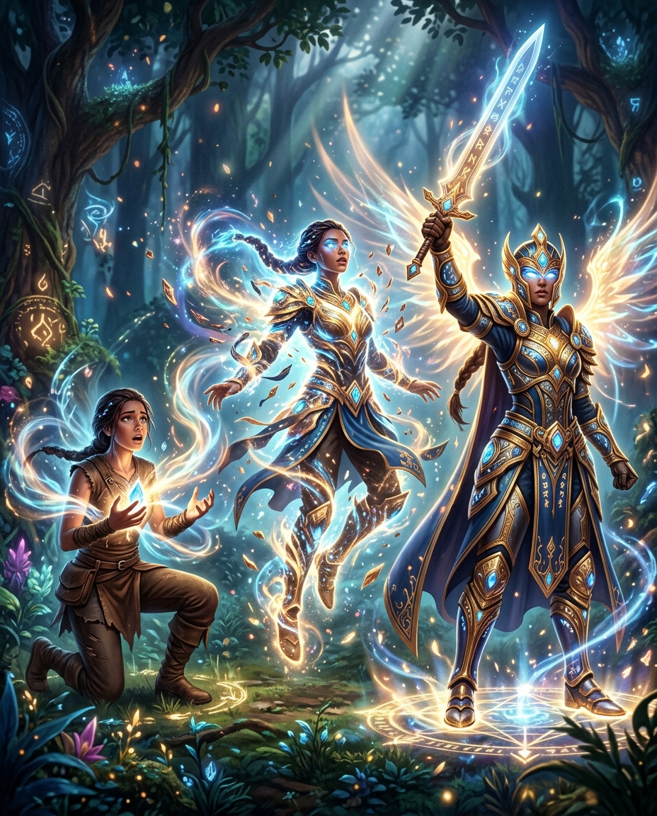 Fantasy transformation concept for creators