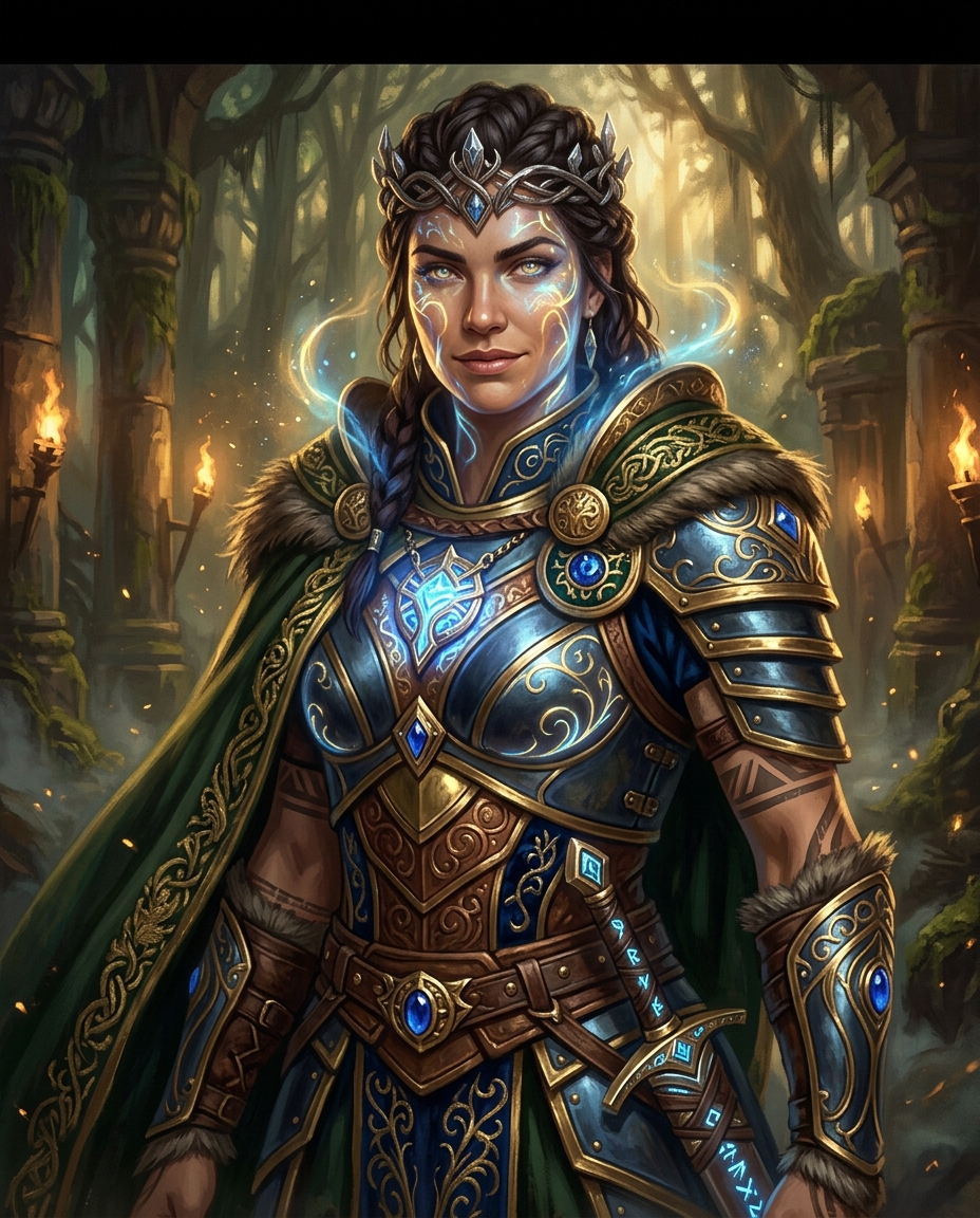 Fantasy character face swap concept