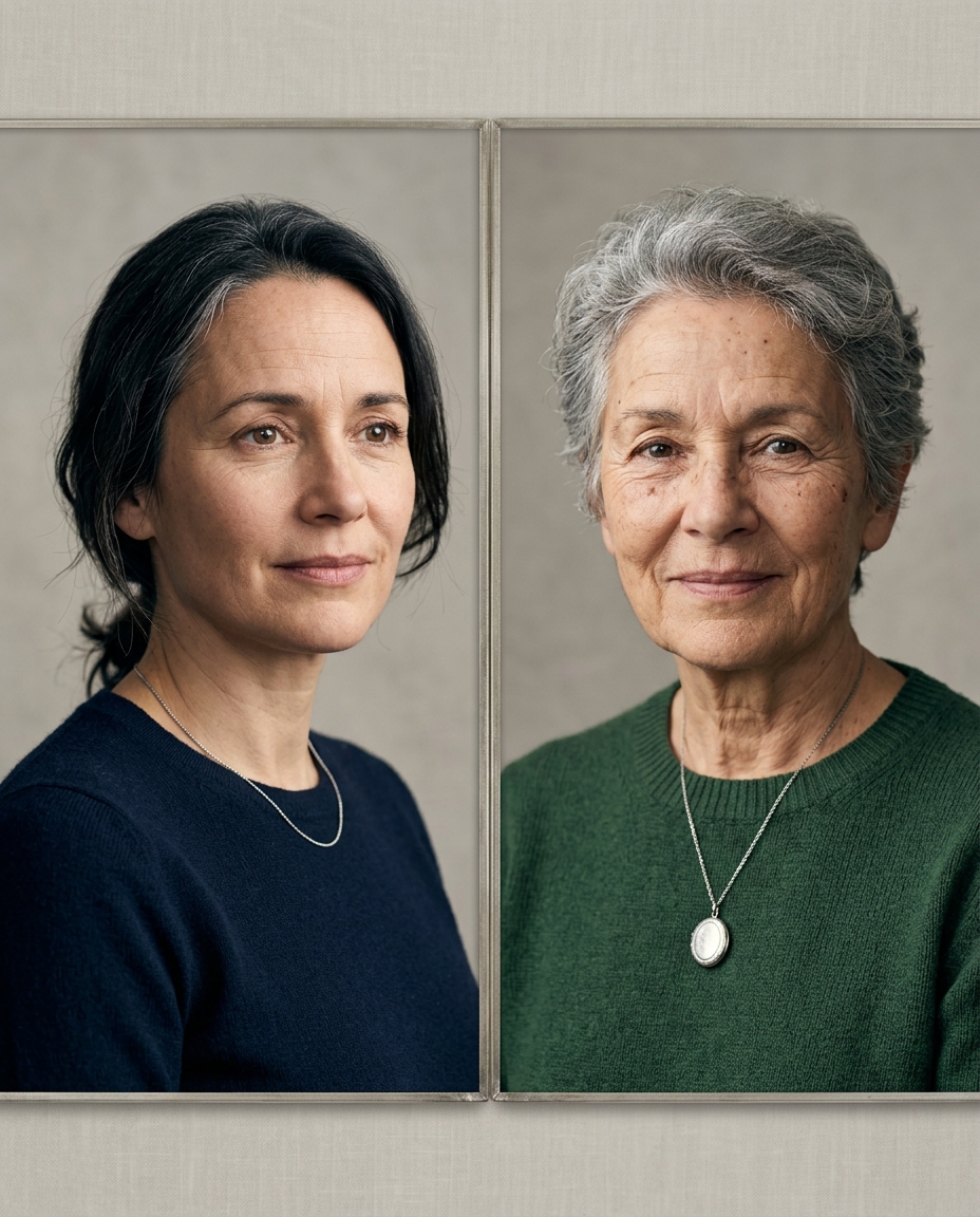 Older life stage portrait concept