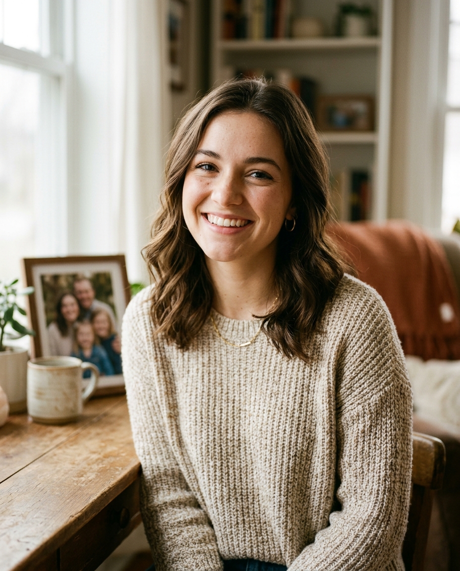 Younger life stage portrait concept