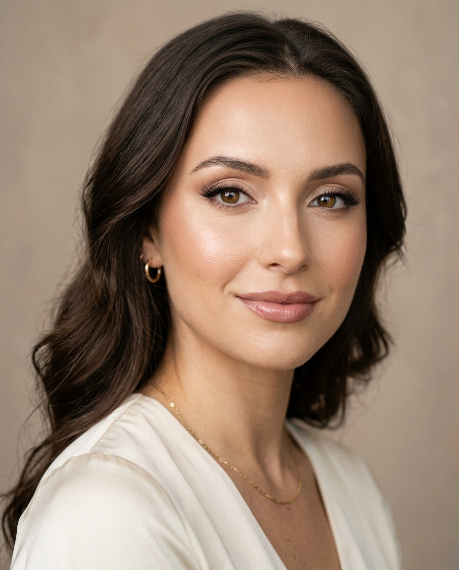 Soft glam beauty photoshoot concept