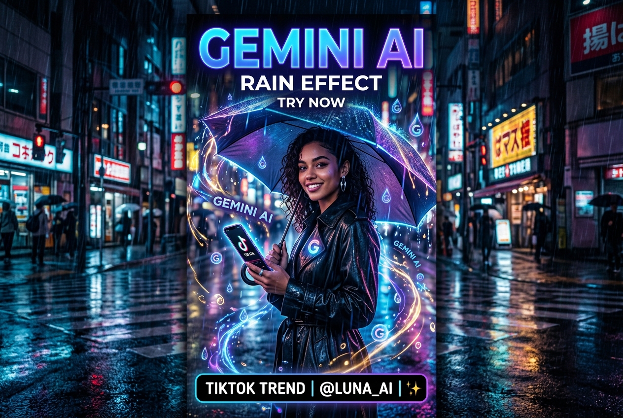 TikTok-ready rain effect cover image