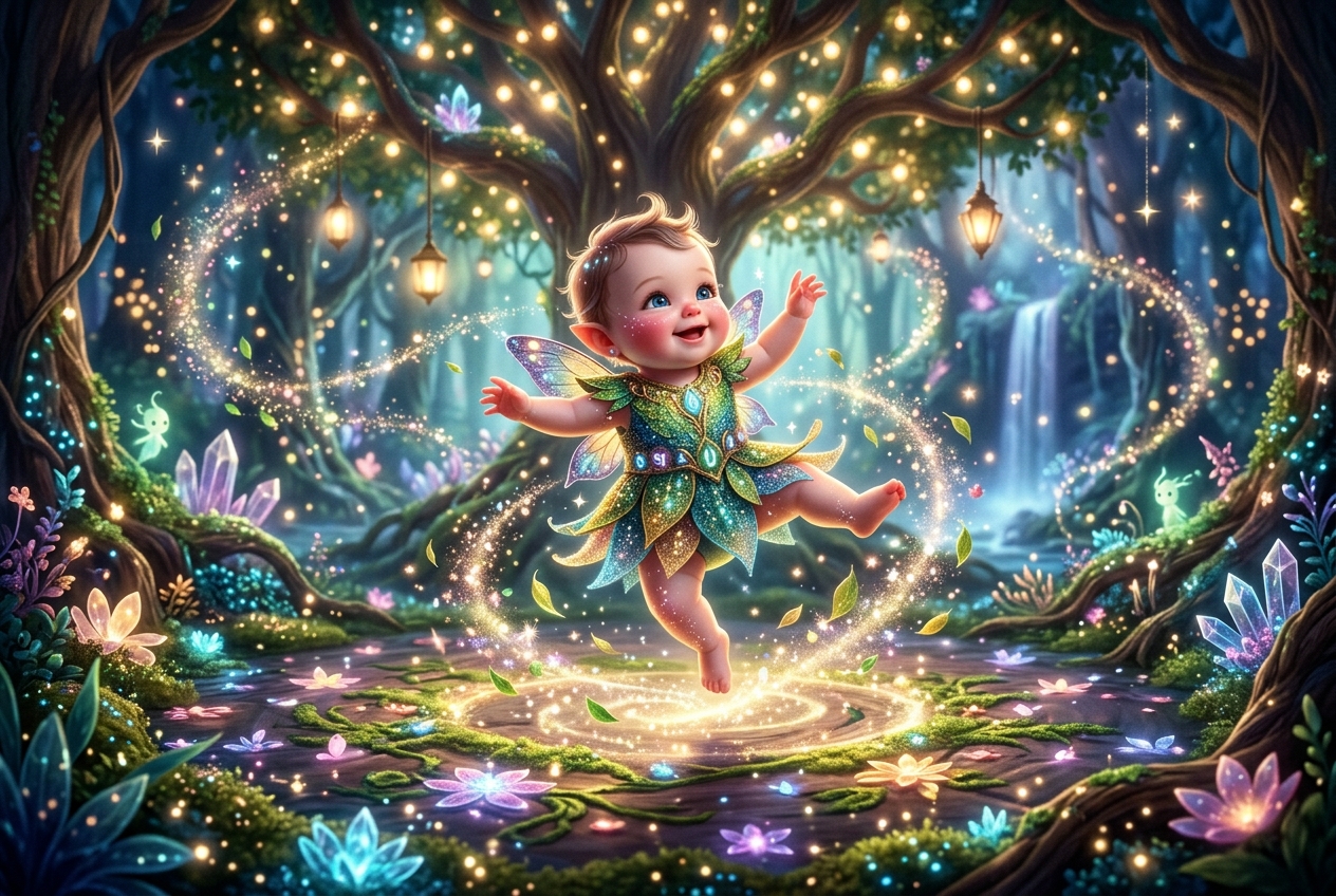 Fantasy baby dance concept