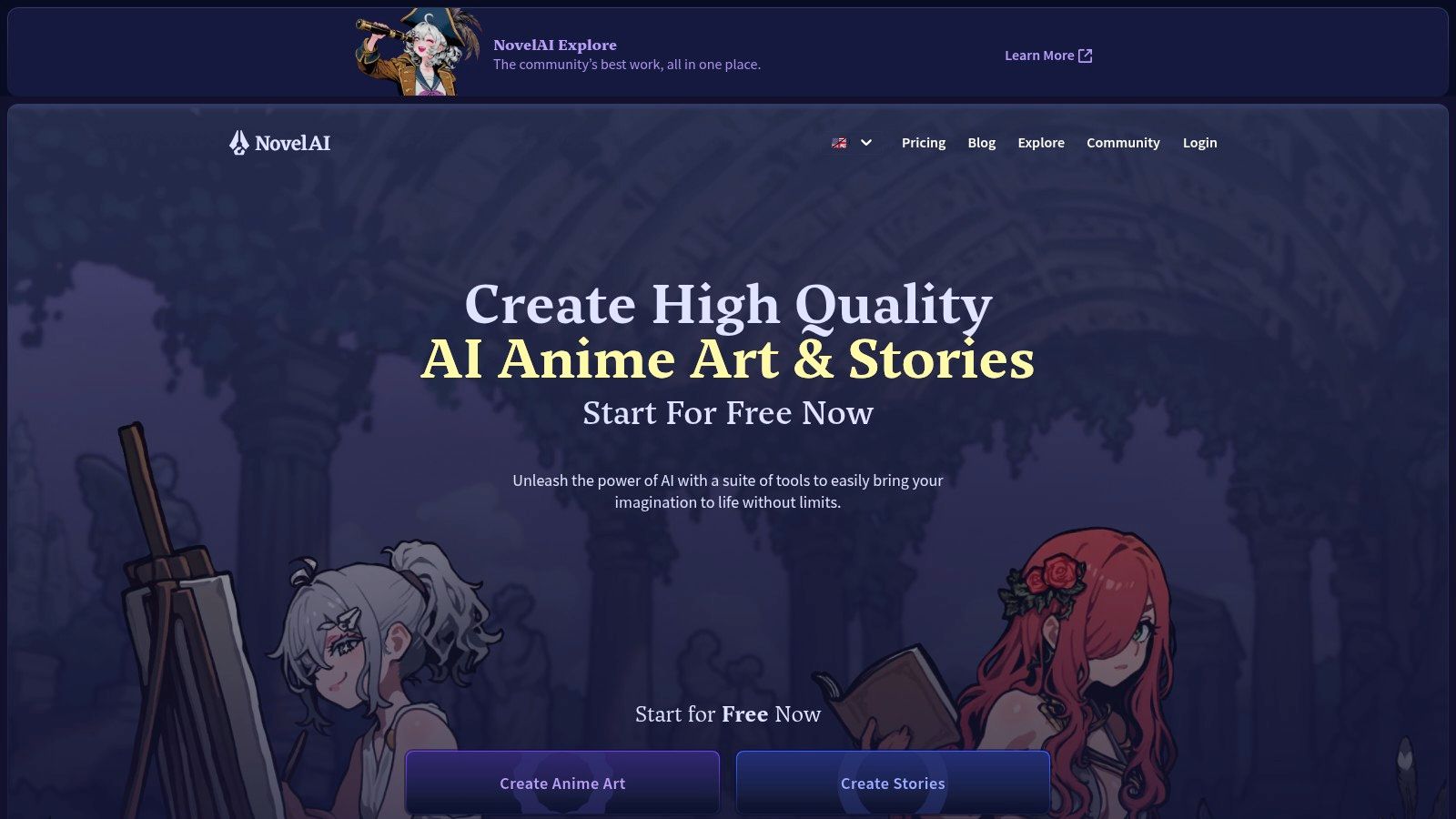 NovelAI (Diffusion, Anime / Furry)