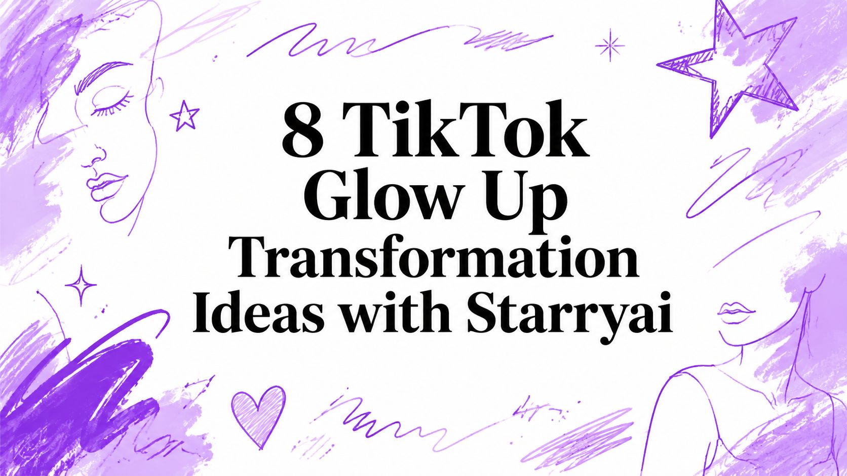8 TikTok Glow Up Transformation Ideas with Starryai
