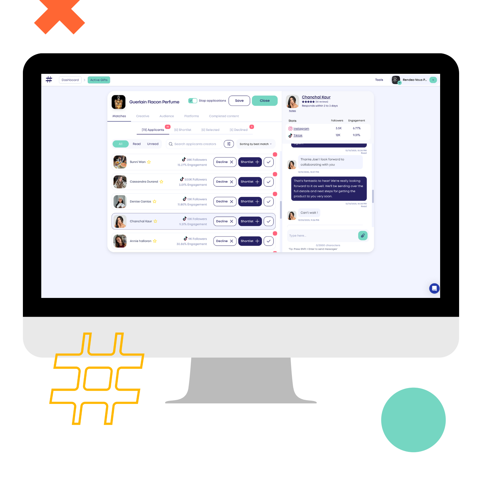 Couple on picnic and a Gucci perfume