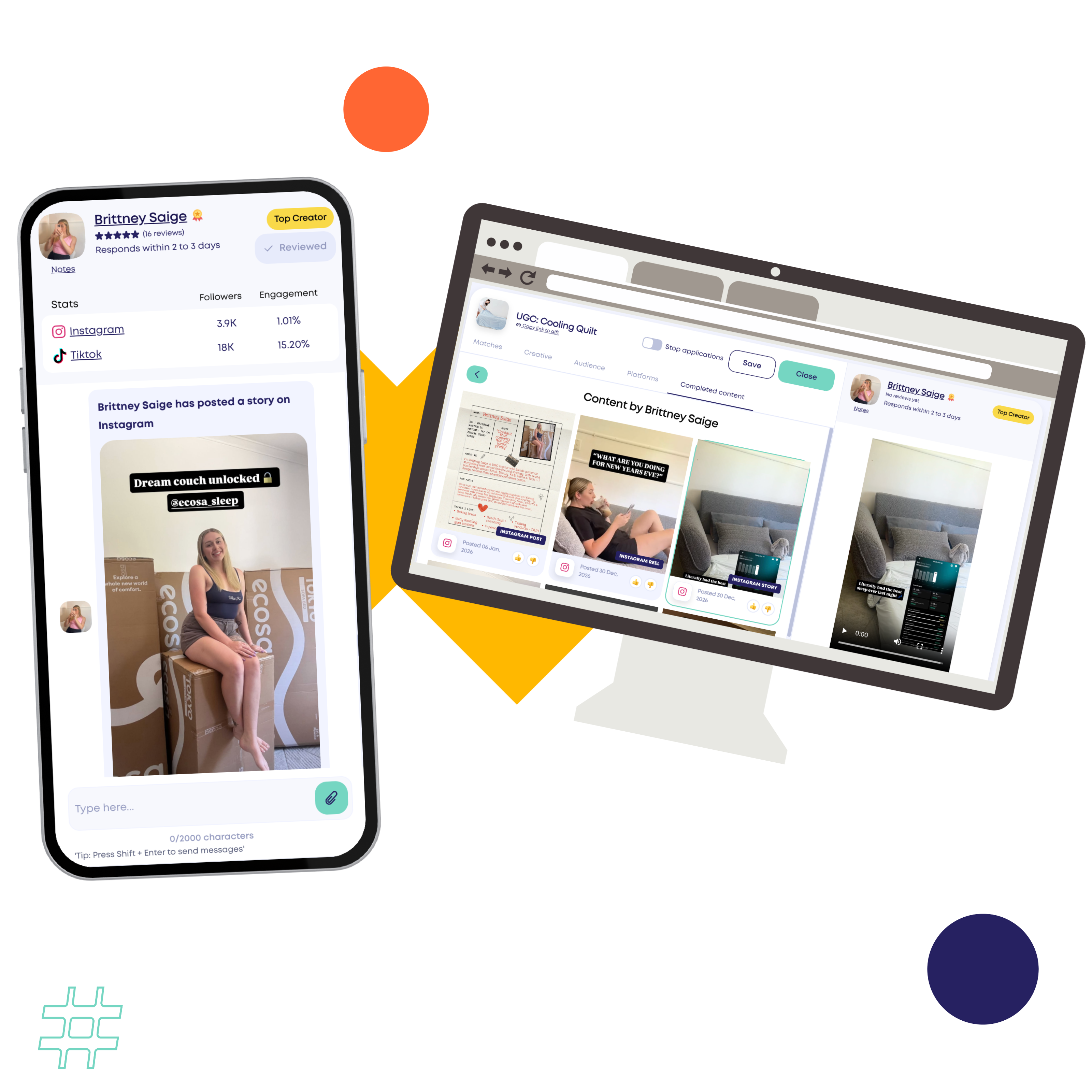 Two smiling women in fitness outfits