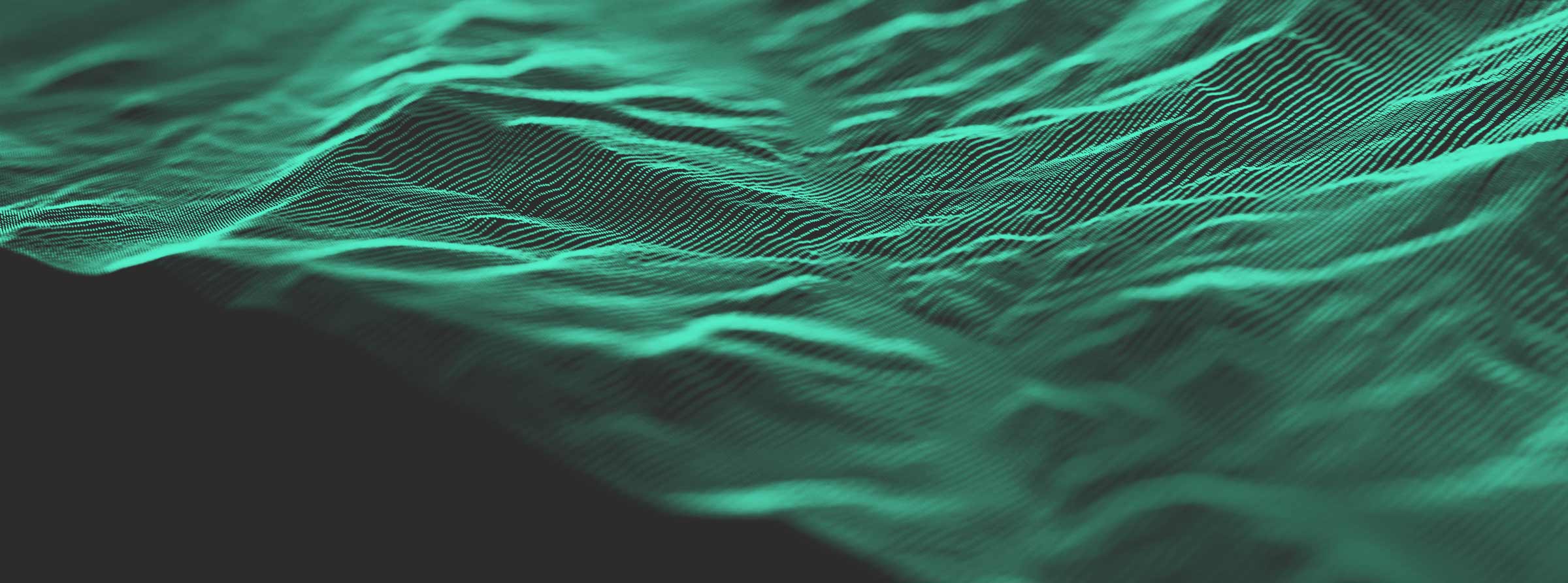 A close up view of a wavy surface