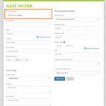 ORCID - add works - add manually - manual add work form