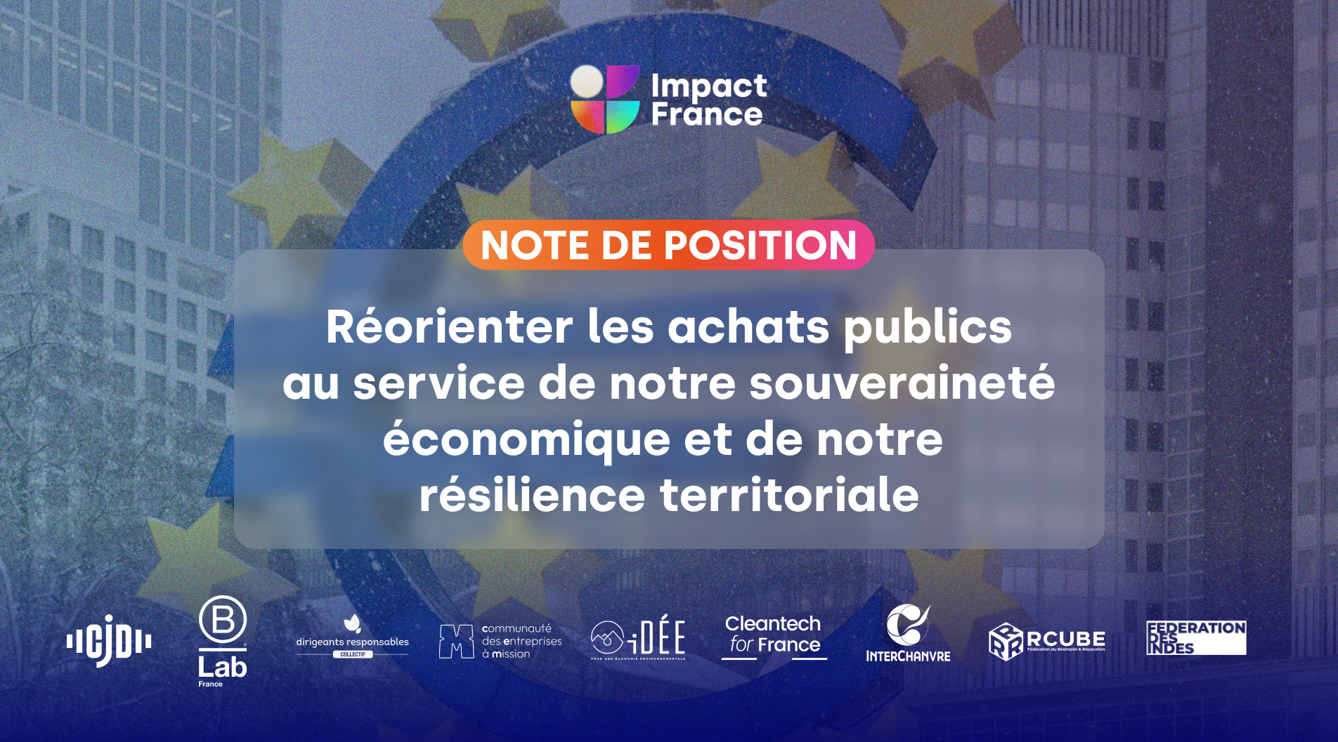 Réorienter les achats publics au service de notre souveraineté économique et de notre résilience territoriale
