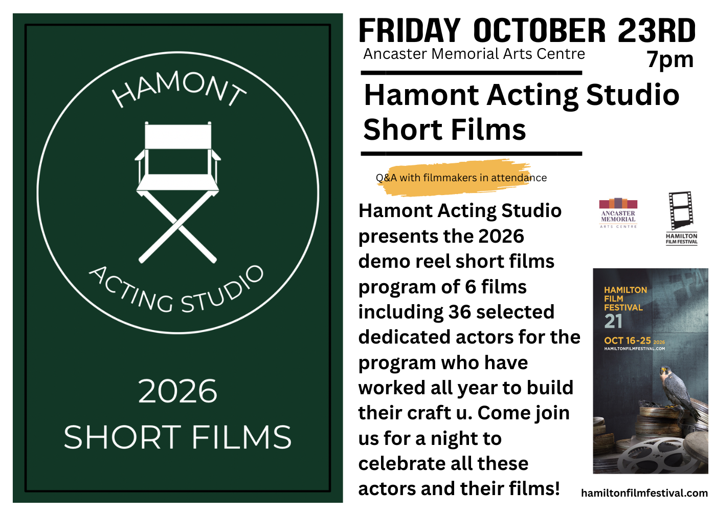 HamOnt Acting Studio Short Films