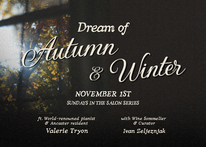 Sundays in the Salon: Dreams of Autumn and Winter