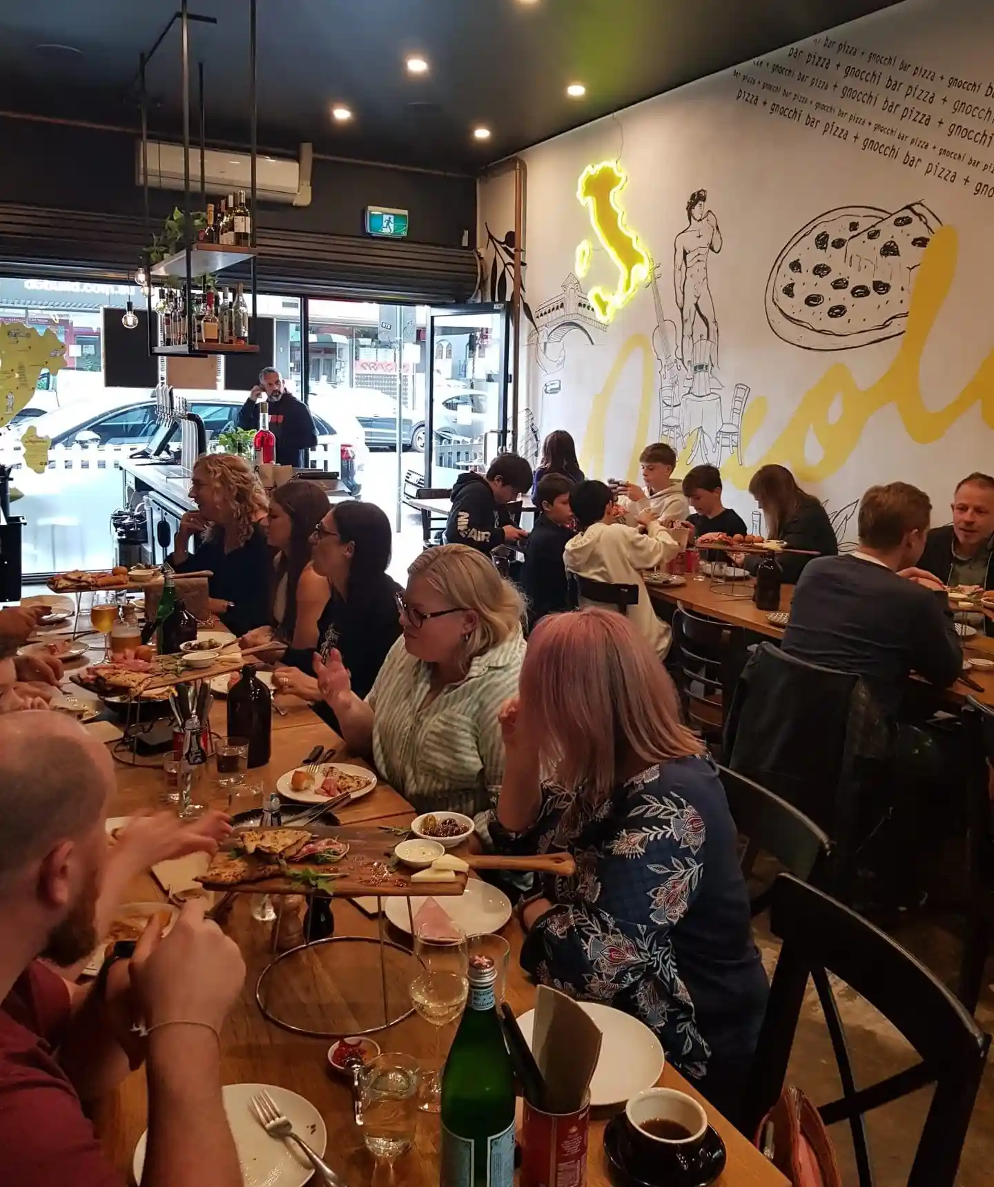 A busy dining room at Piccolino in Fitzroy North