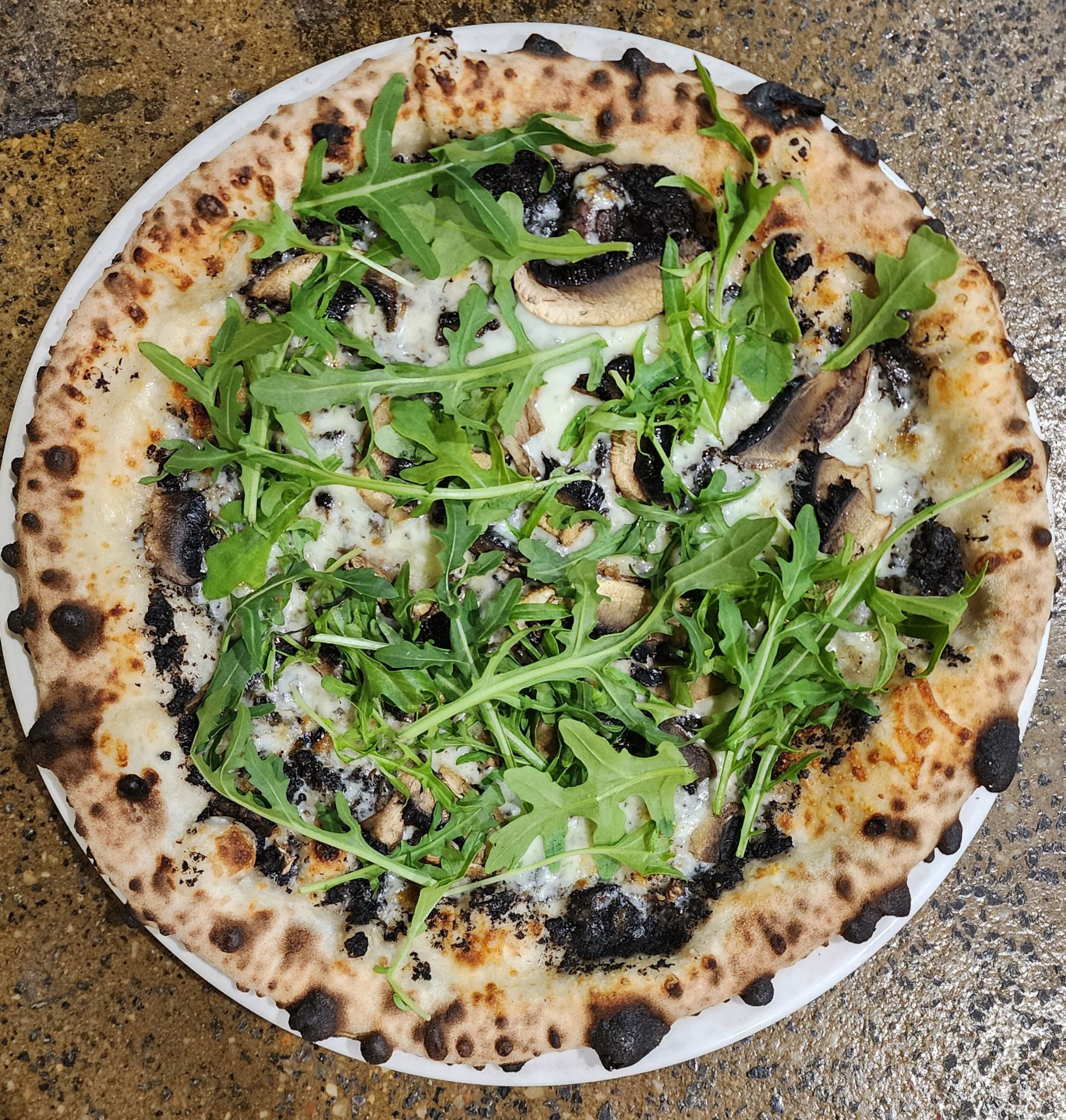 Vegan Mushroom Pizza